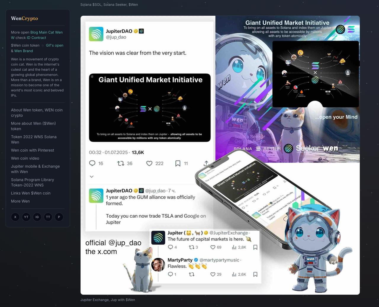 wen cat, crypto cat, solana memecoin